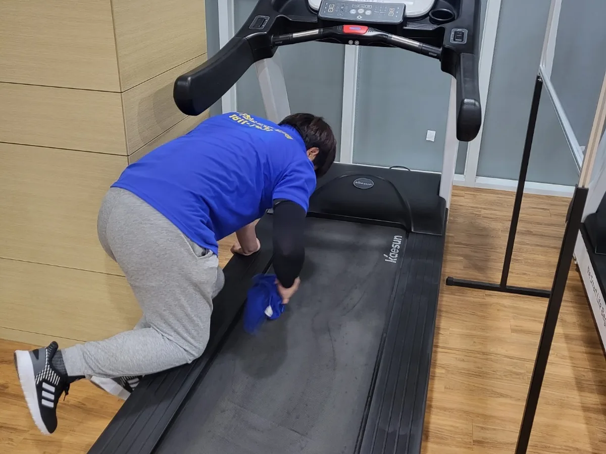 창원시 진해구 석동 피트니스 라커 검사실 위생청소 사례 - 행진크린